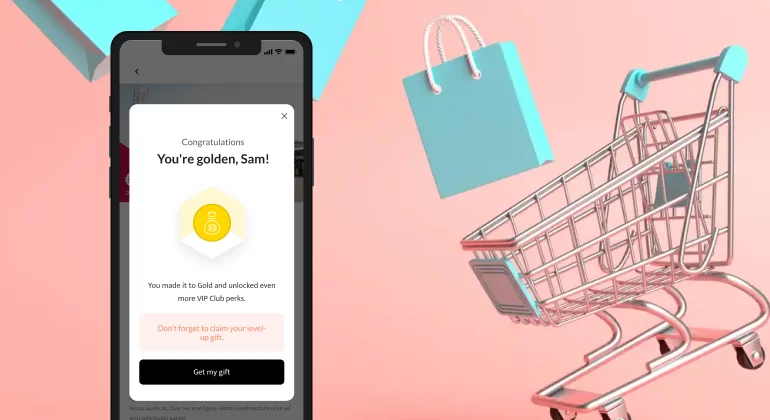 Gold tier level alert on loyalty app